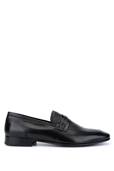  Tamer Tanca Erkek Hakiki Deri Siyah Makosen Ayakkabı