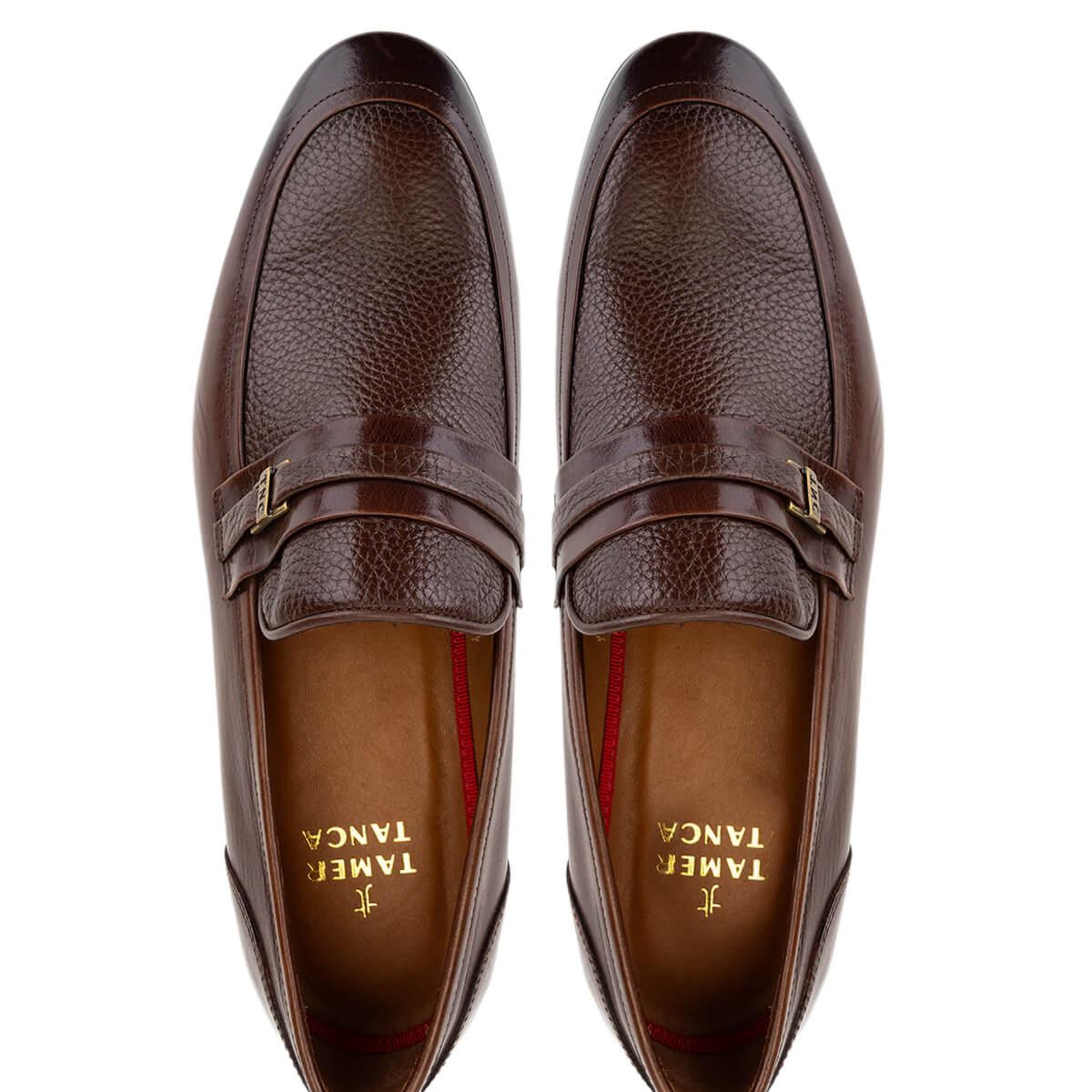 Tamer Tanca Erkek Hakiki Deri Taba Bufalo Makosen Ayakkabı