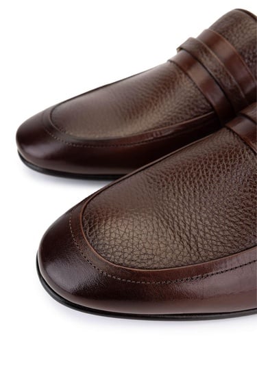  Tamer Tanca Erkek Hakiki Deri Taba Bufalo Makosen Ayakkabı