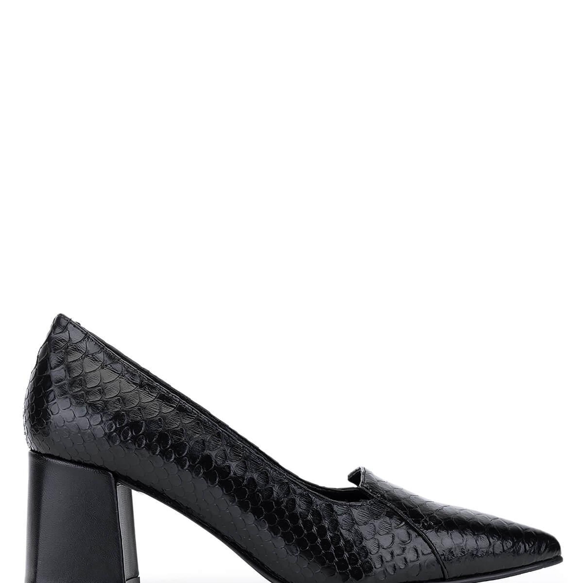 Tamer Tanca Kadın Hakiki Deri Siyah Klasik Ayakkabı