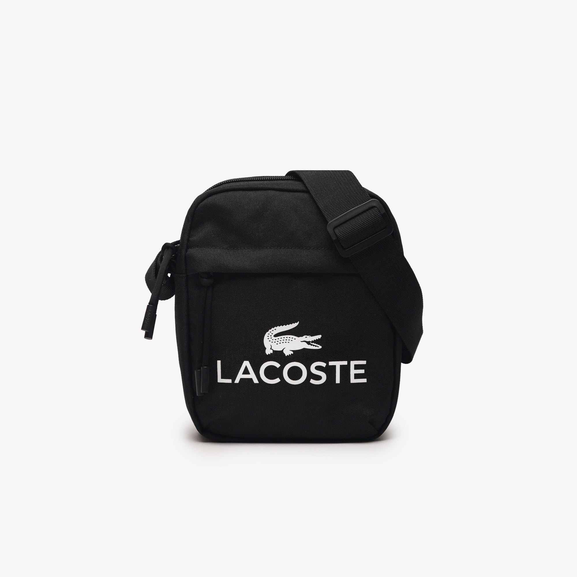  Lacoste Erkek Baskılı Siyah Postacı Çantası