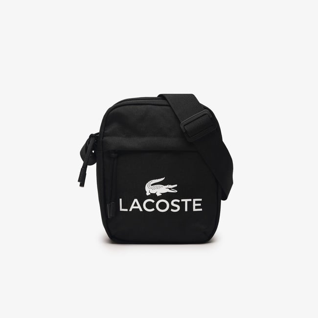  Lacoste Erkek Baskılı Siyah Postacı Çantası