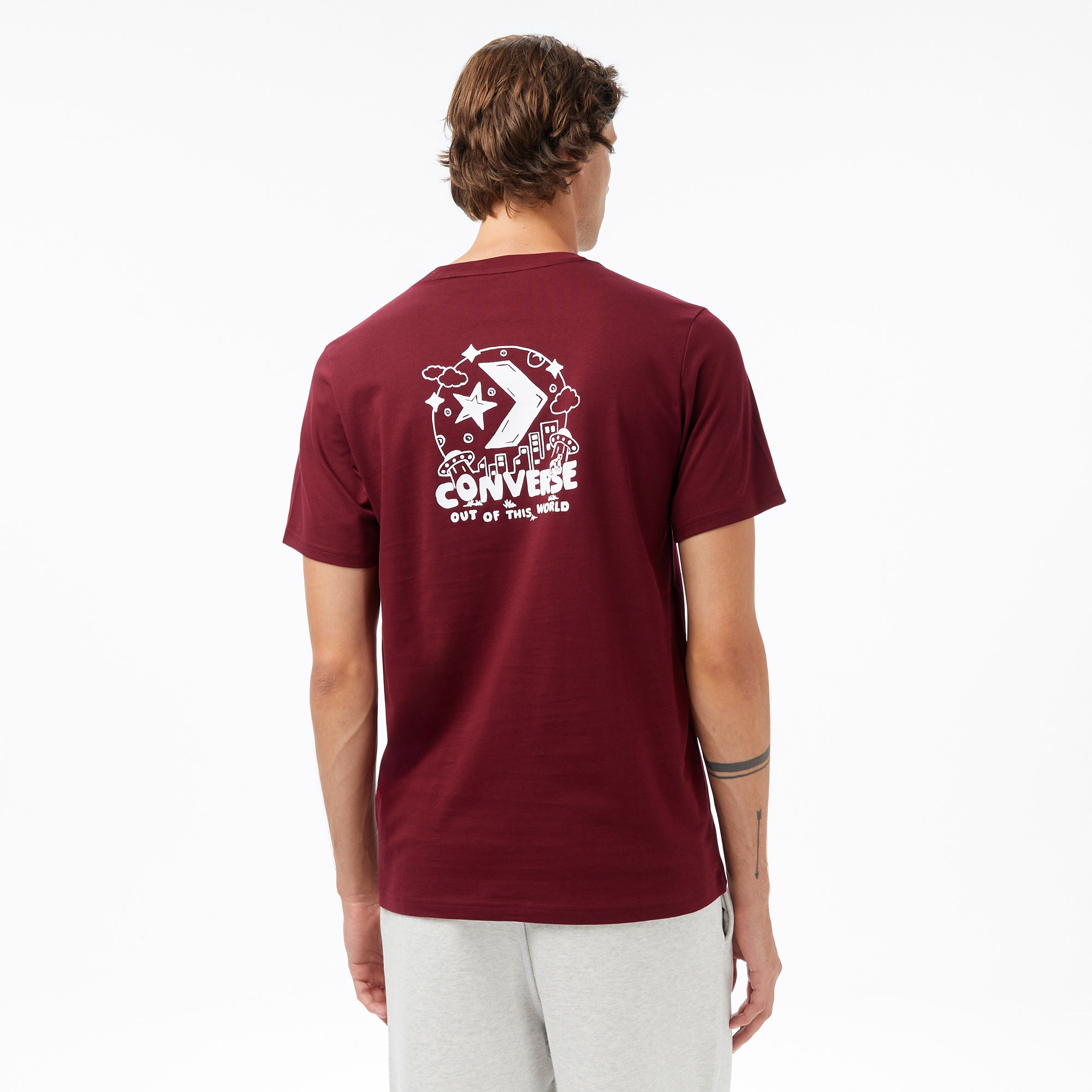 Converse Erkek Bordo T-Shirt