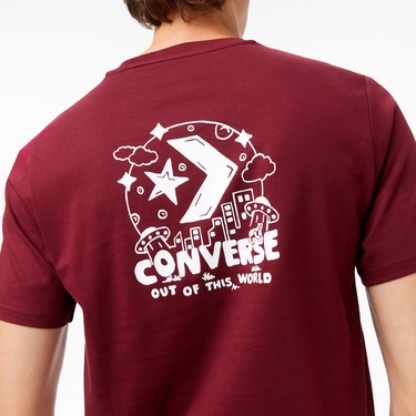  Converse Erkek Bordo T-Shirt