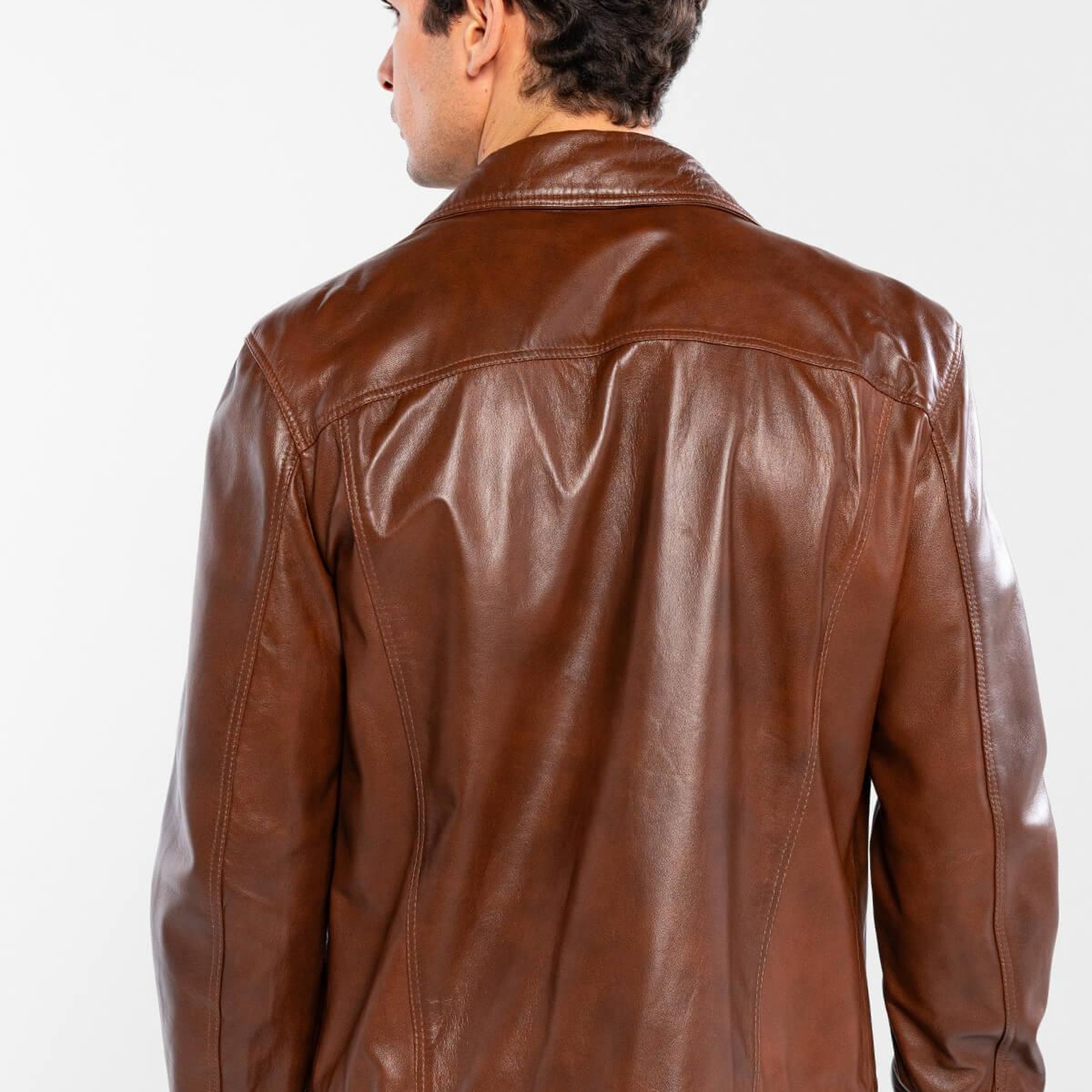 Tamer Tanca Erkek Hakiki Deri Fındık Deri Mont