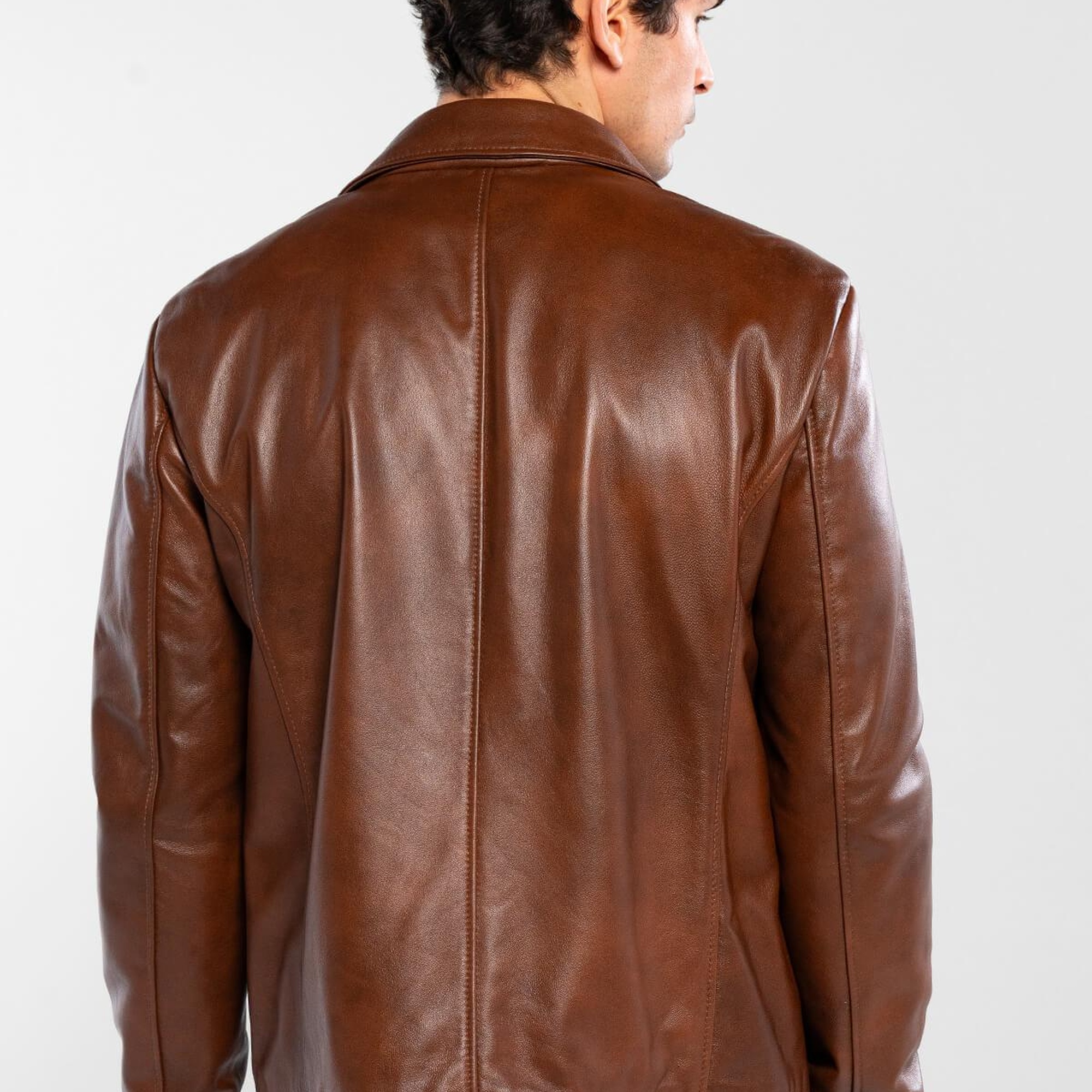 Tamer Tanca Erkek Hakiki Deri Fındık Deri Mont