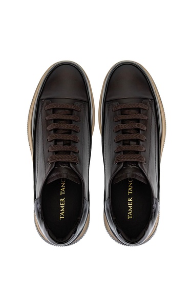  Tamer Tanca Erkek Hakiki Deri Kahverengi Casual Ayakkabı