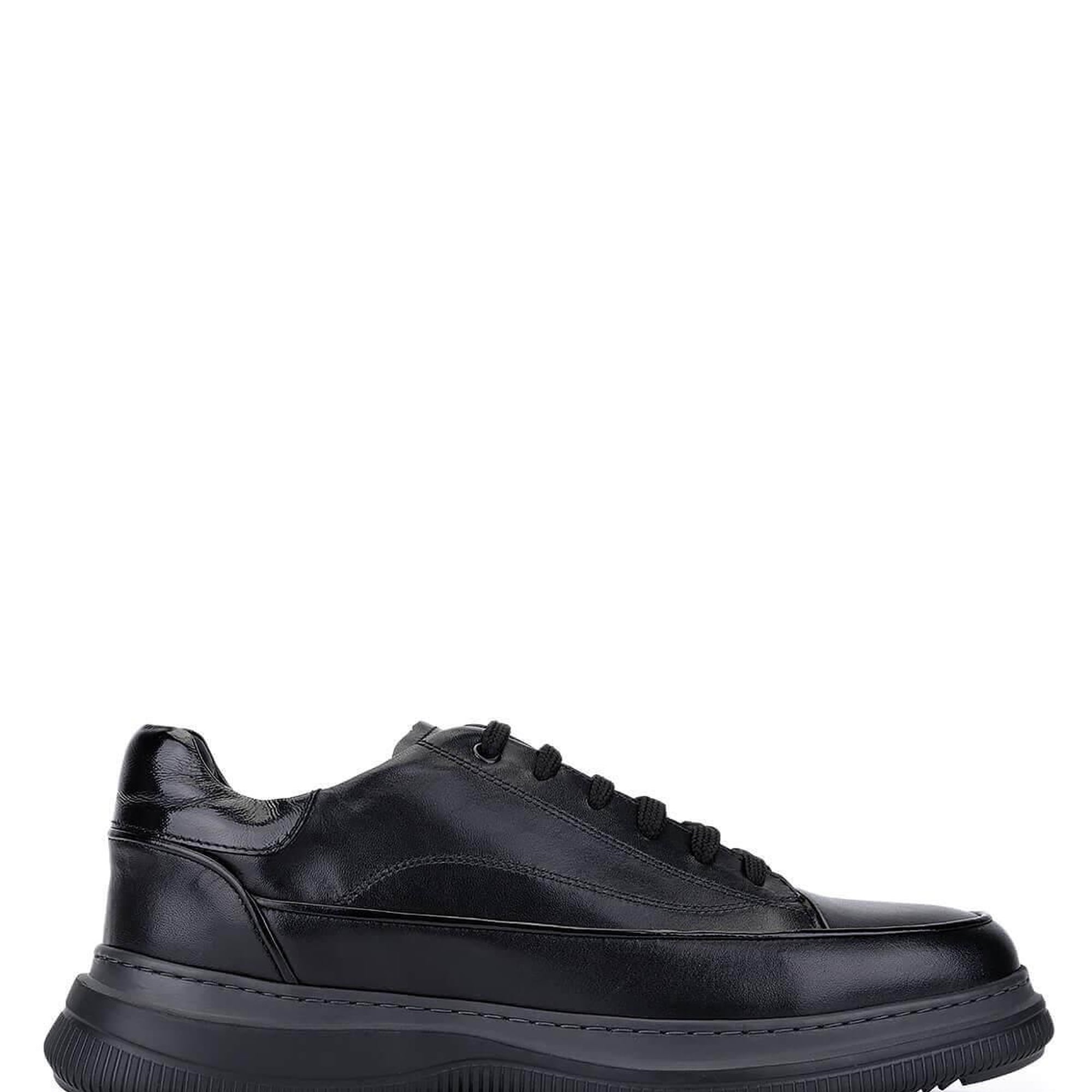 Tamer Tanca Erkek Hakiki Deri Siyah Deri Casual Ayakkabı