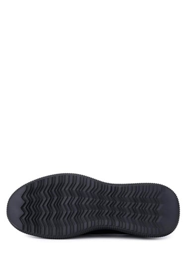  Tamer Tanca Erkek Hakiki Deri Siyah Deri Casual Ayakkabı