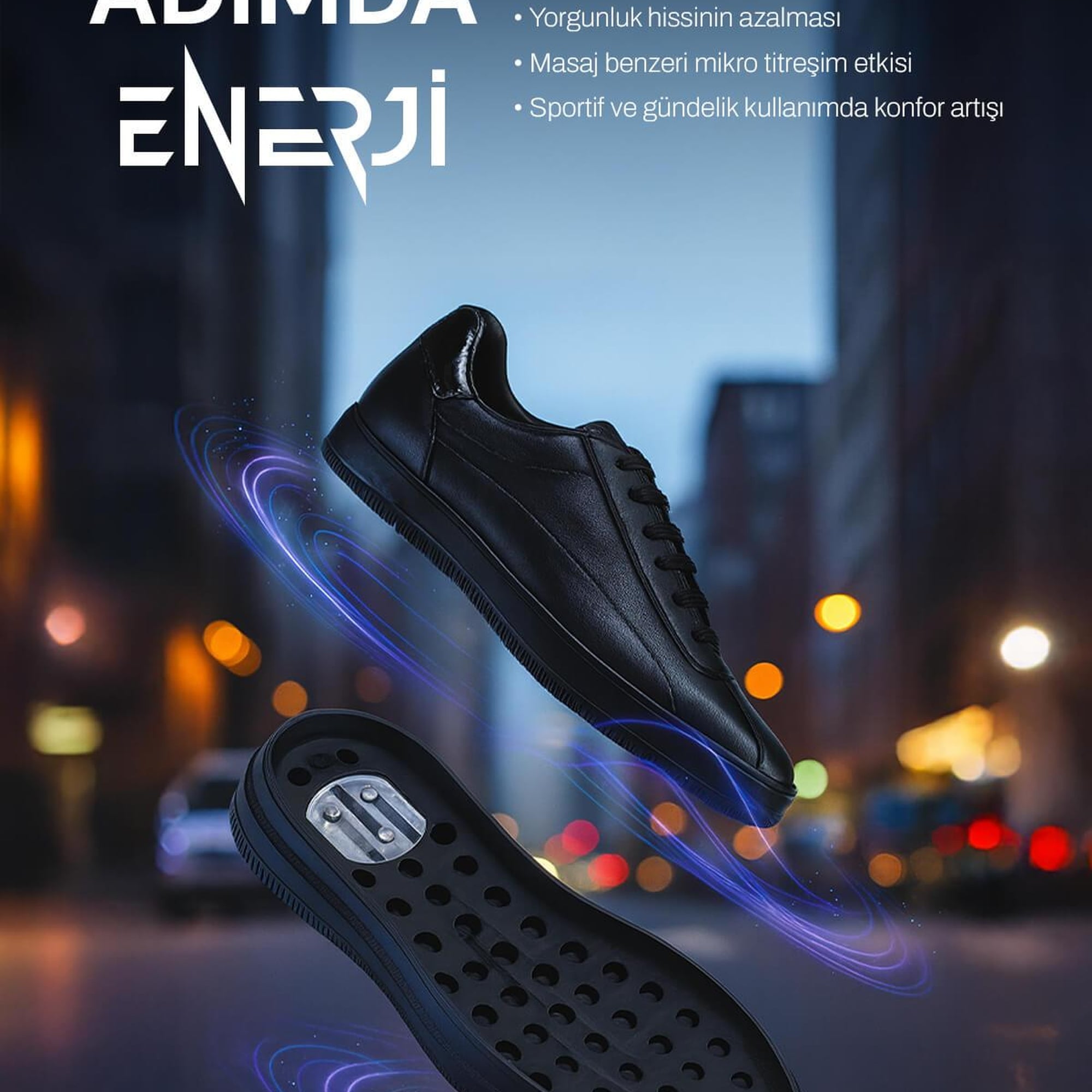 Tamer Tanca Erkek Hakiki Deri Siyah Deri Casual Ayakkabı