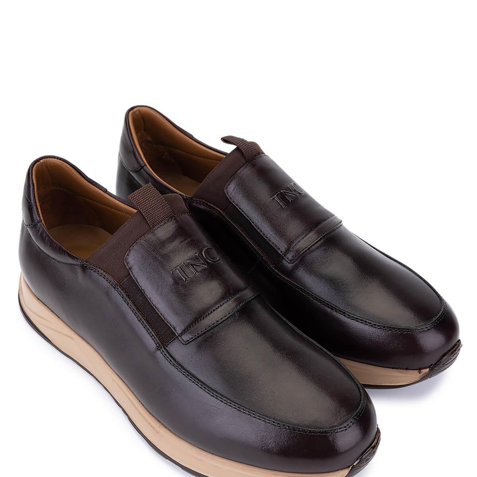 Tamer Tanca Erkek Hakiki Deri Kahverengi Sneakers & Spor Ayakkabı