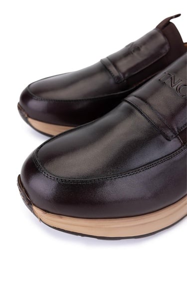  Tamer Tanca Erkek Hakiki Deri Kahverengi Sneakers & Spor Ayakkabı