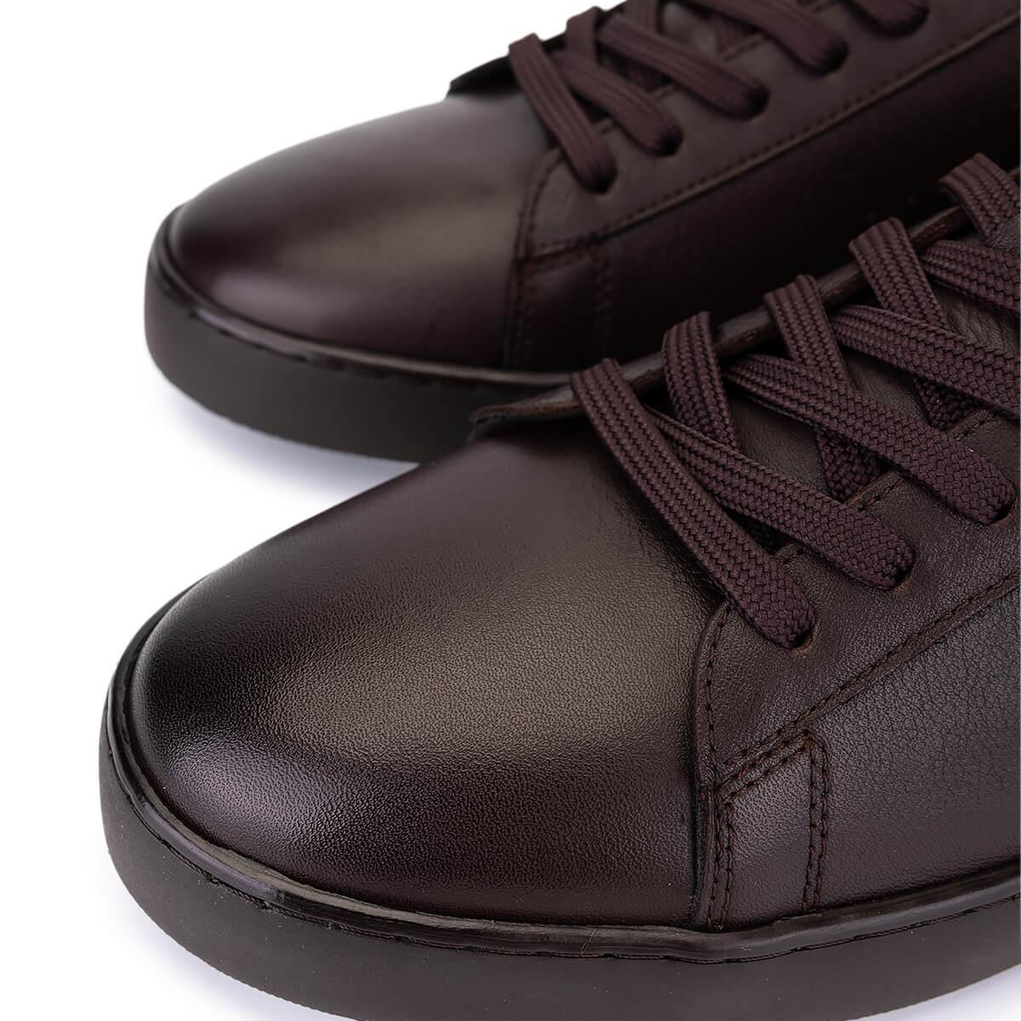 Tamer Tanca Erkek Hakiki Deri Kahverengi Sneakers & Spor Ayakkabı