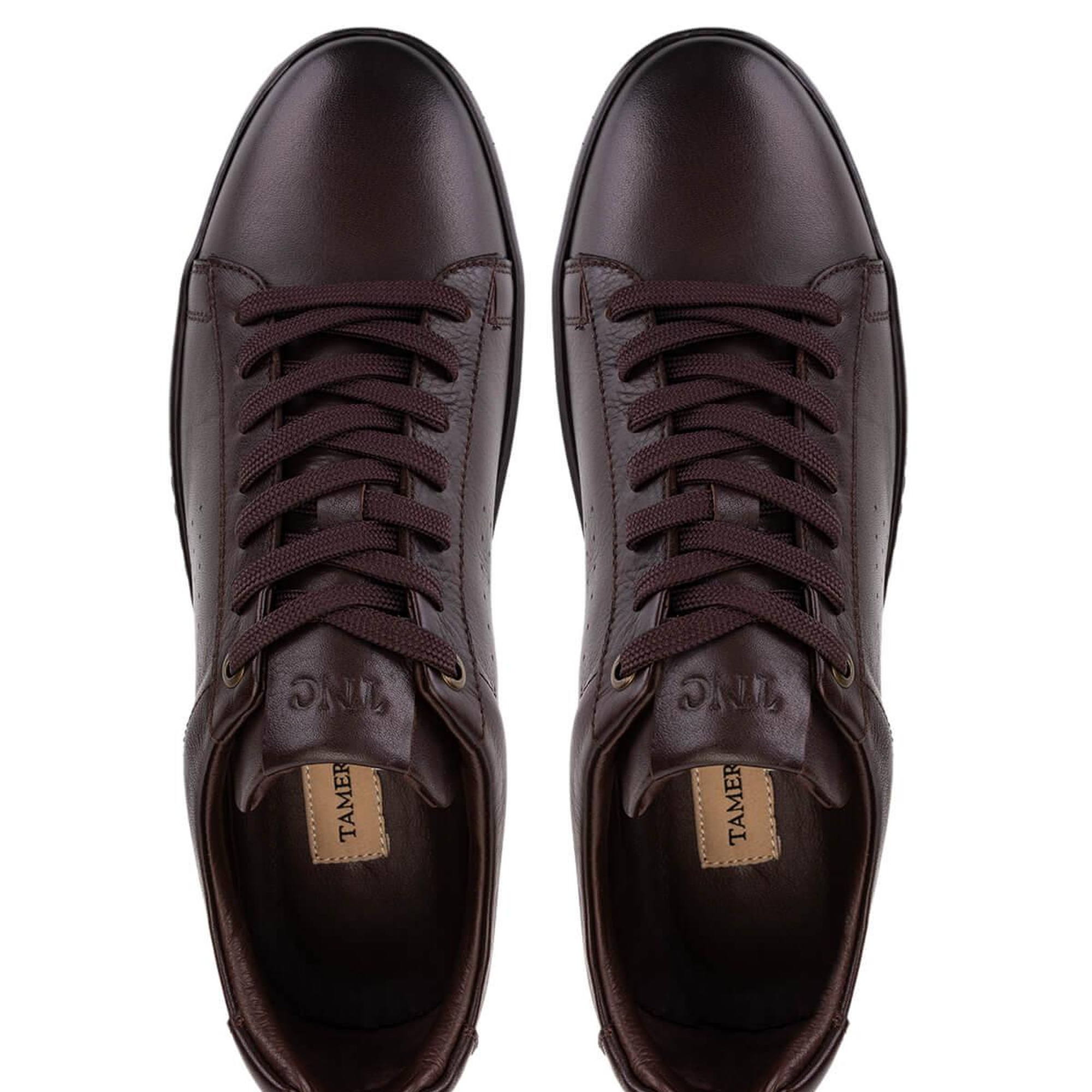 Tamer Tanca Erkek Hakiki Deri Kahverengi Sneakers & Spor Ayakkabı