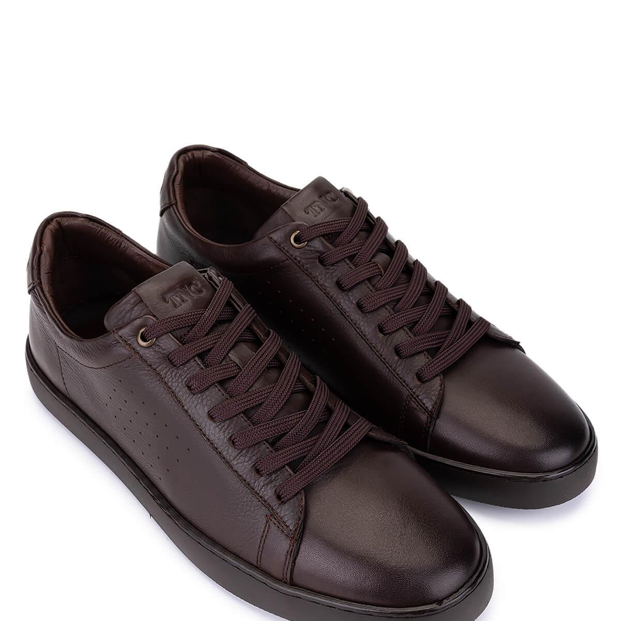 Tamer Tanca Erkek Hakiki Deri Kahverengi Sneakers & Spor Ayakkabı