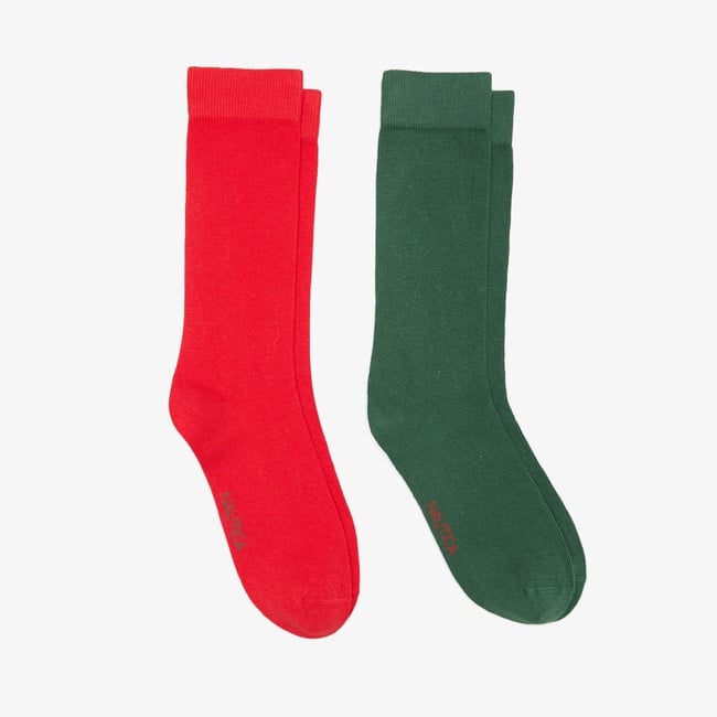  Nautica Unisex Bordo 2'li Çorap