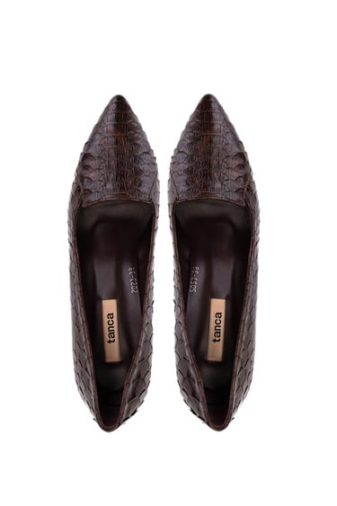  Tamer Tanca Kadın Hakiki Deri Kahverengi Klasik Ayakkabı