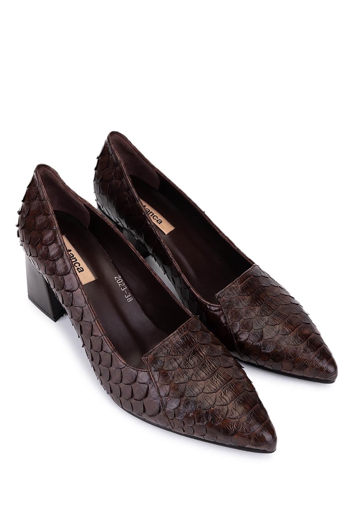 Tamer Tanca Tamer Tanca Kadın Hakiki Deri Kahverengi Klasik Ayakkabı Basketbol Ayakkabıları | FashFed Kahverengi - 4. görsel