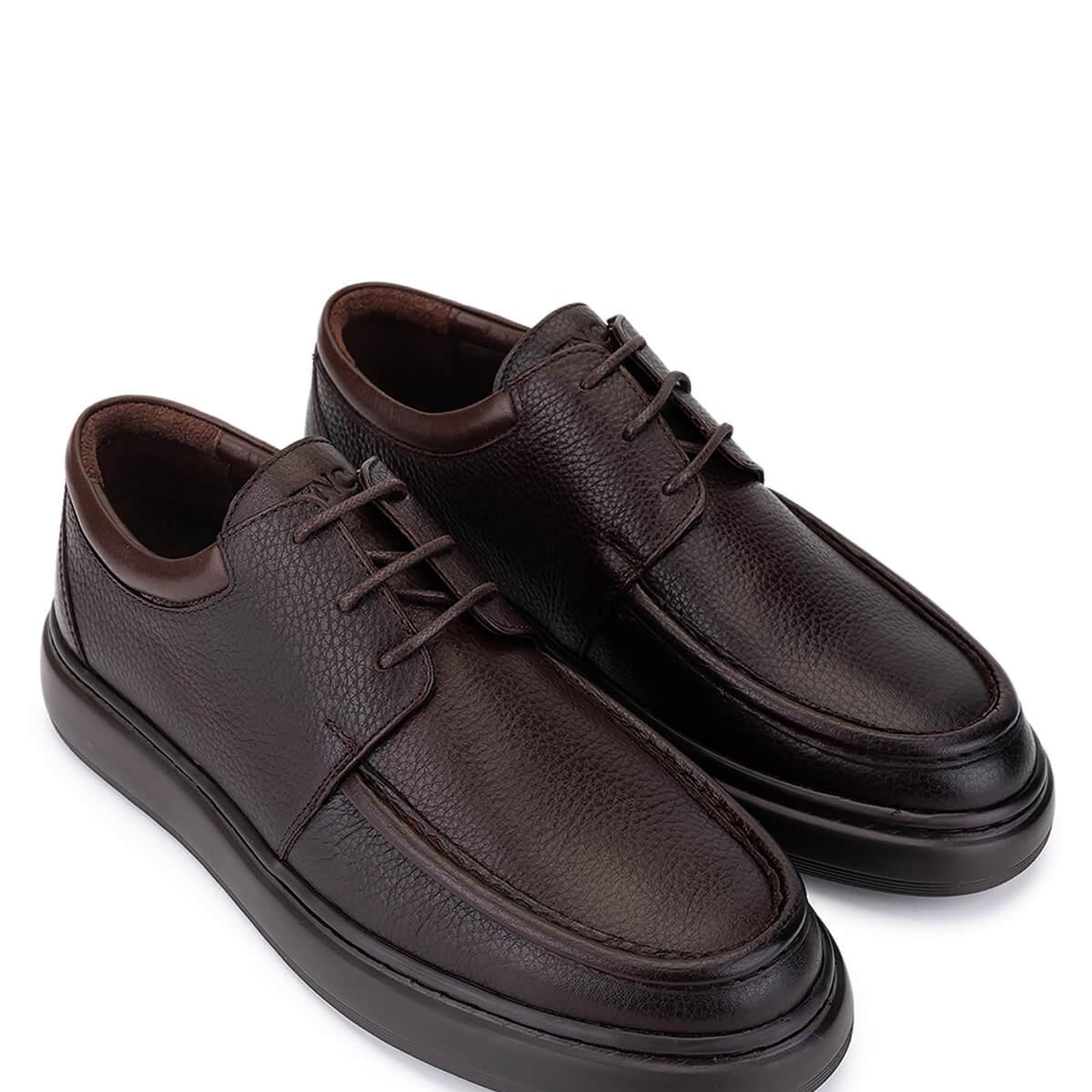 Tamer Tanca Erkek Hakiki Deri Kahverengi Casual Ayakkabı