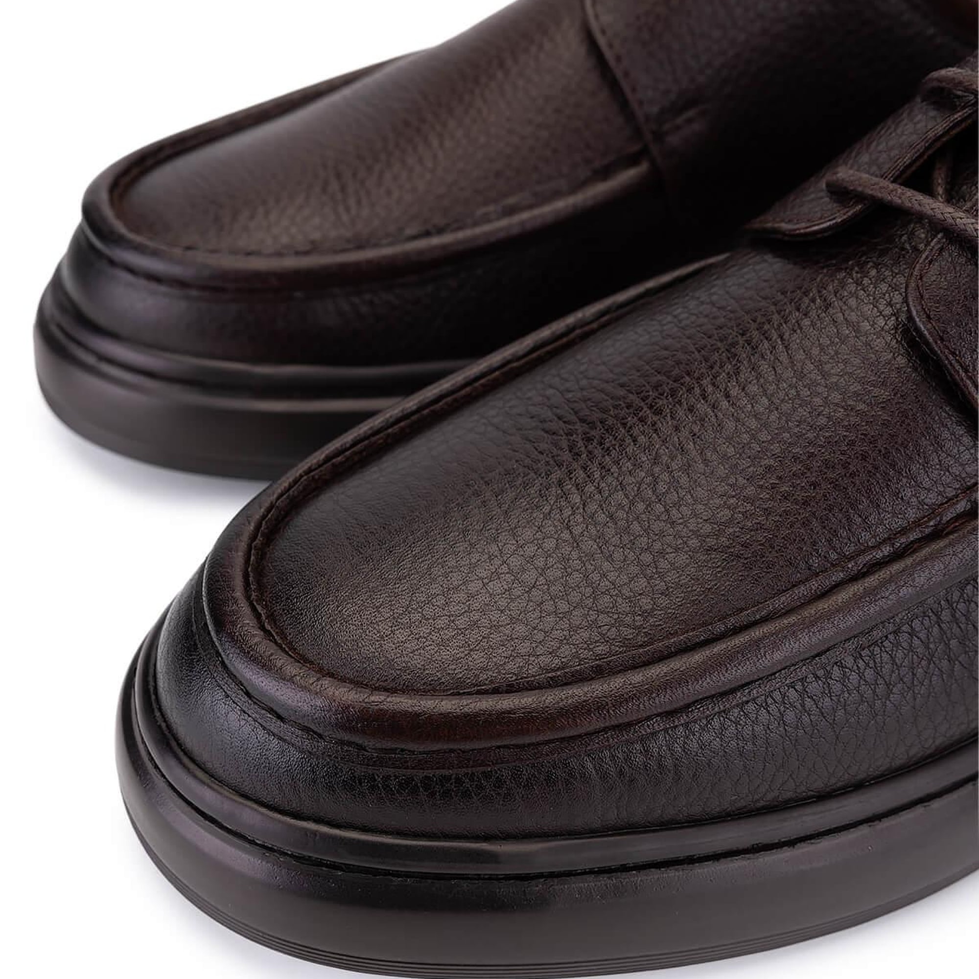 Tamer Tanca Erkek Hakiki Deri Kahverengi Casual Ayakkabı