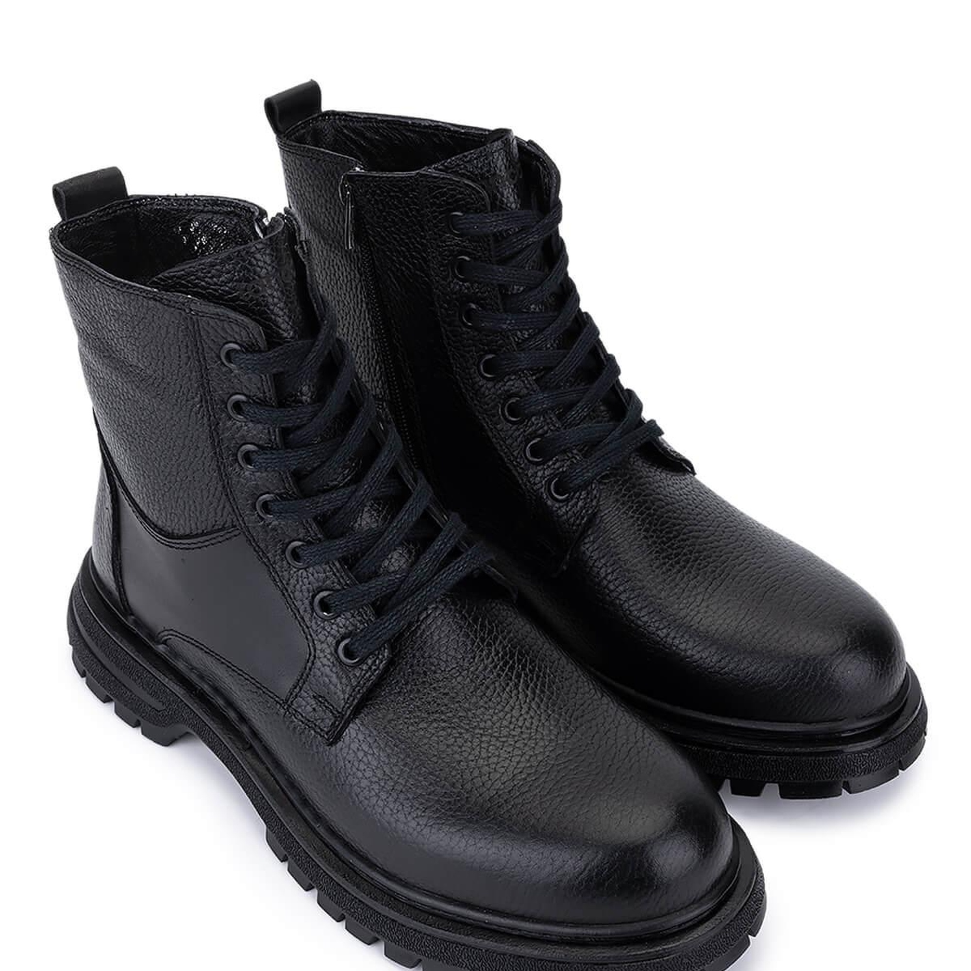 Tamer Tanca Erkek Hakiki Deri Siyah POSTAL Bot