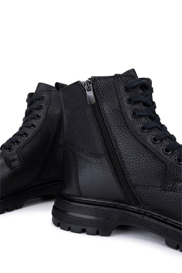  Tamer Tanca Erkek Hakiki Deri Siyah POSTAL Bot