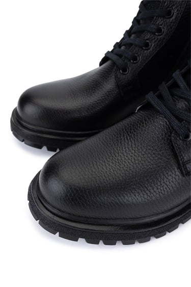  Tamer Tanca Erkek Hakiki Deri Siyah POSTAL Bot