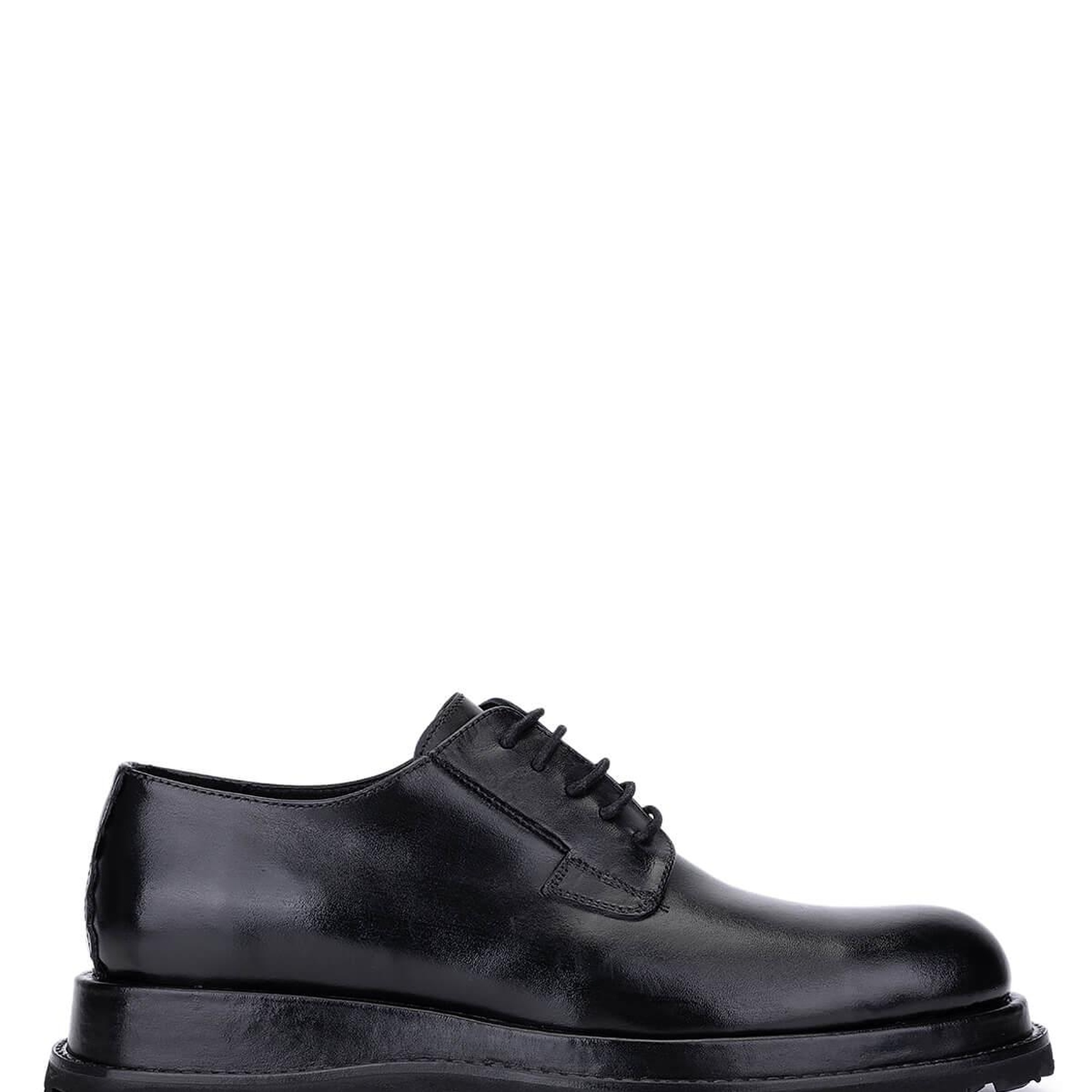 Tamer Tanca Erkek Hakiki Deri Siyah Deri Casual Ayakkabı