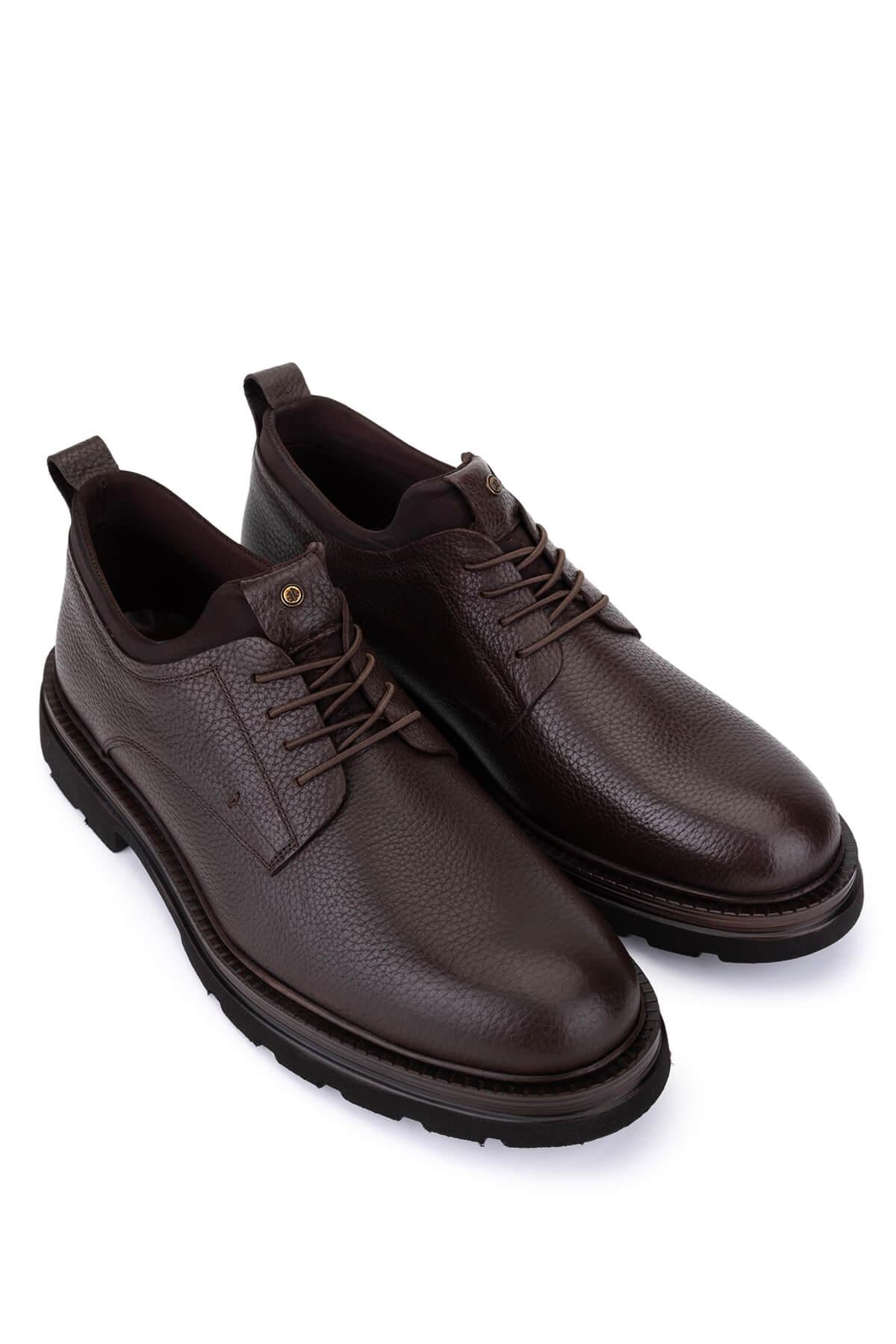 Tamer Tanca Tamer Tanca Erkek Hakiki Deri Kahverengi Casual Ayakkabı | FashFed Kahverengi - 4. görsel