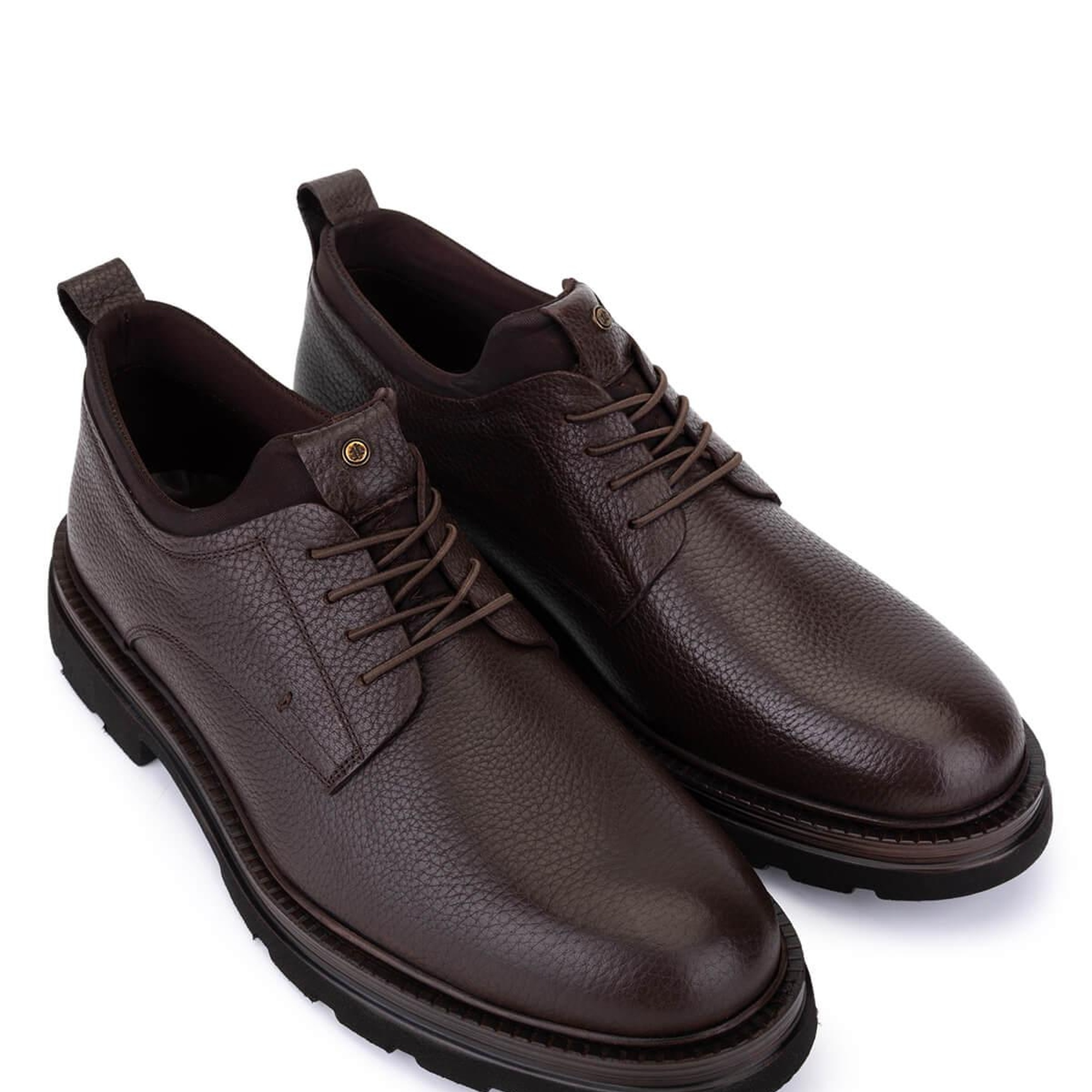 Tamer Tanca Erkek Hakiki Deri Kahverengi Casual Ayakkabı