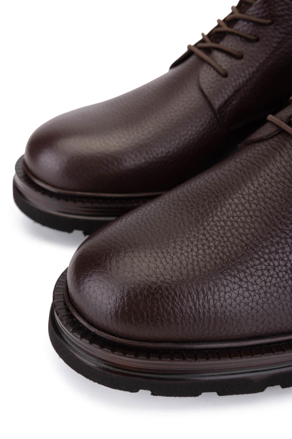  Tamer Tanca Erkek Hakiki Deri Kahverengi Casual Ayakkabı