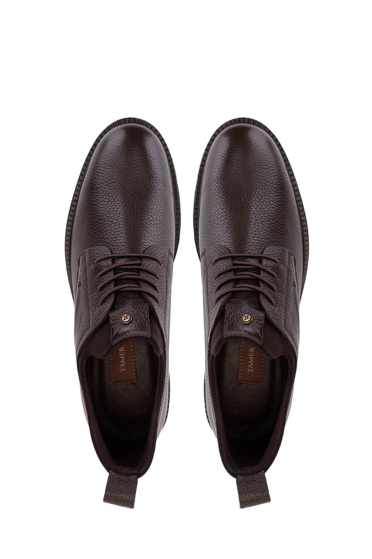  Tamer Tanca Erkek Hakiki Deri Kahverengi Casual Ayakkabı