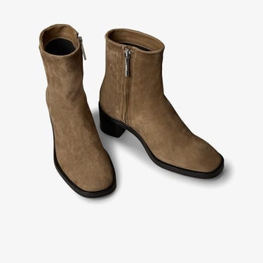  Calvin Klein Block Heel Zip  Kadın Kahverengi Bot