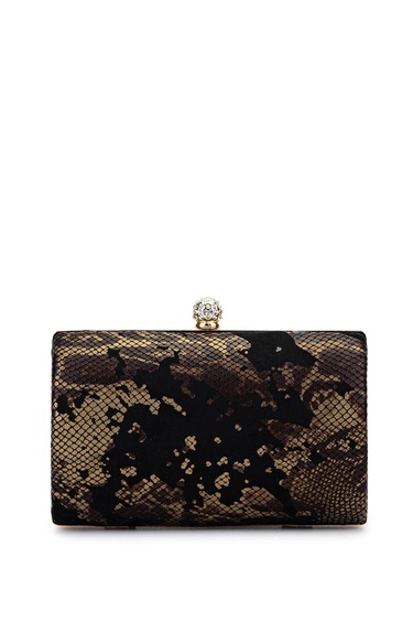  Tamer Tanca Kadın Vegan Siyah Abiye Çanta