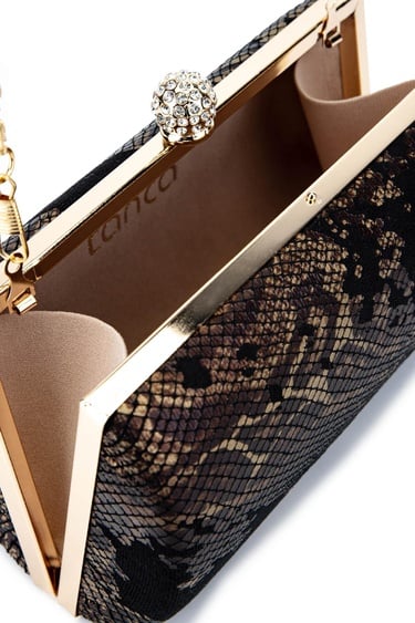  Tamer Tanca Kadın Vegan Siyah Abiye Çanta