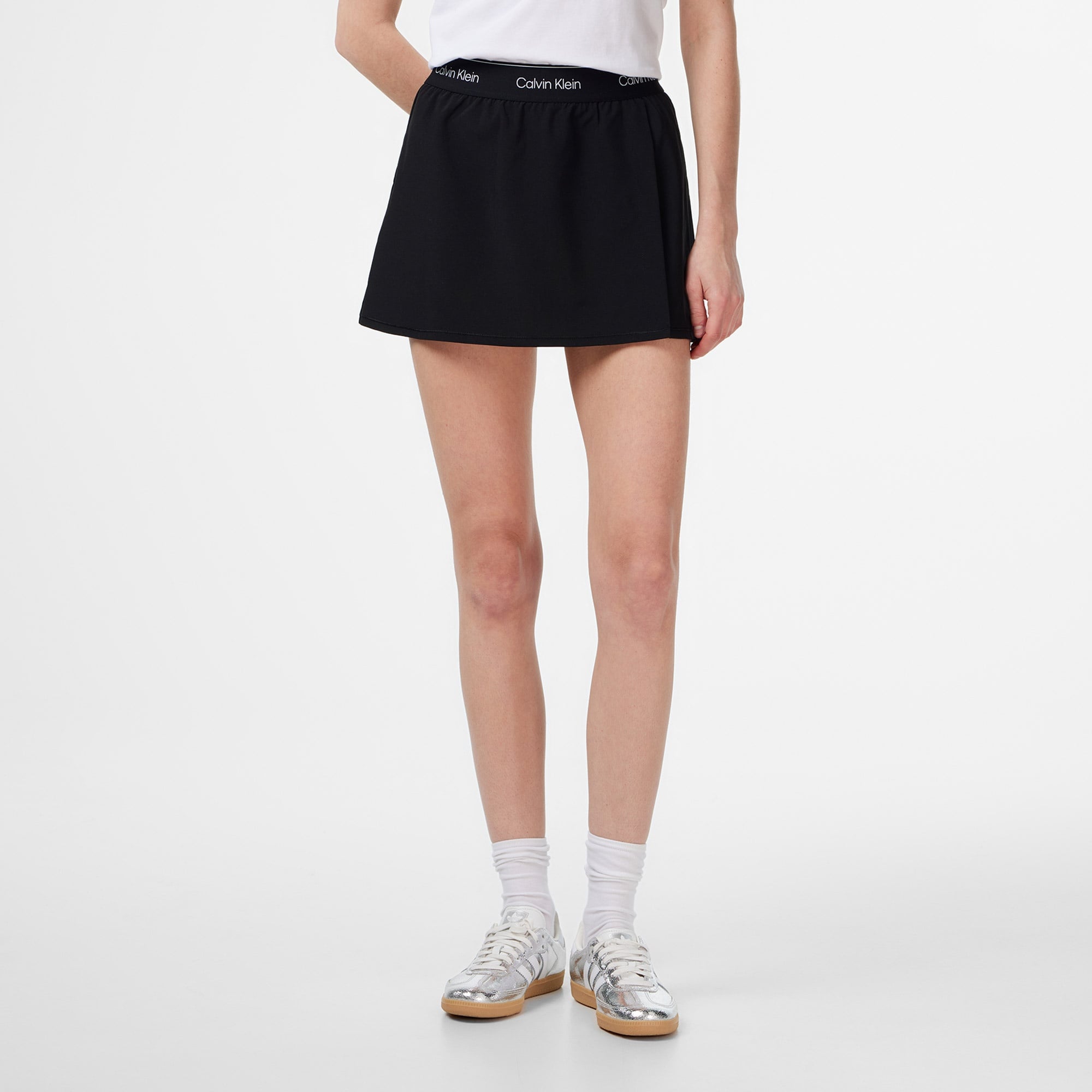 Calvin Klein Wo - Woven Kadın Siyah Etek