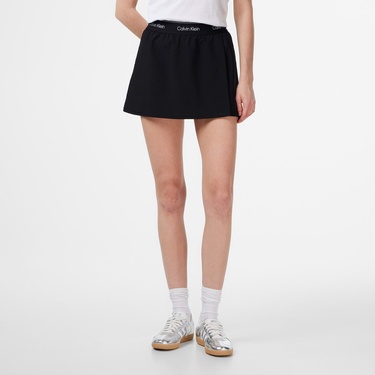  Calvin Klein Wo - Woven Kadın Siyah Etek