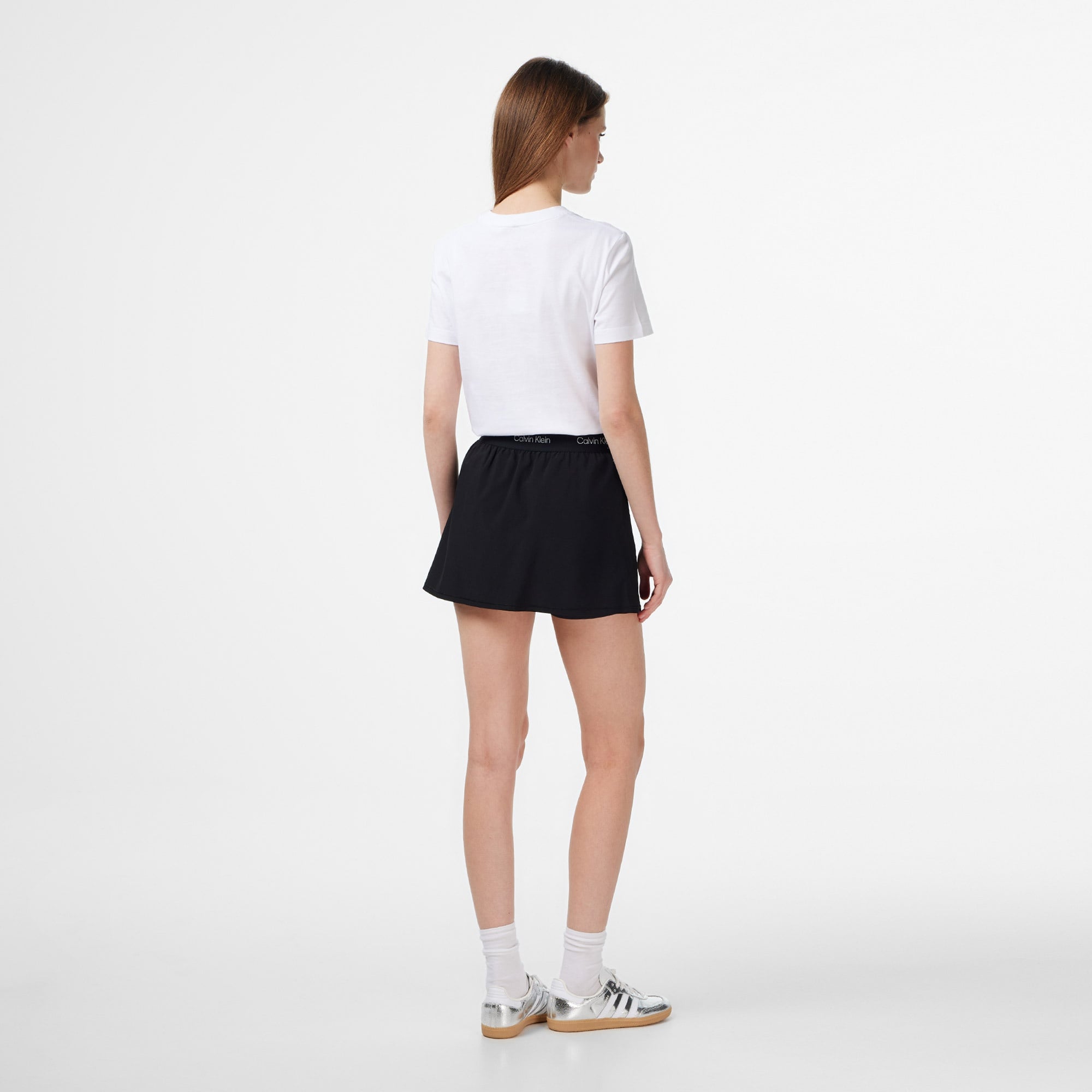 Calvin Klein Wo - Woven Kadın Siyah Etek