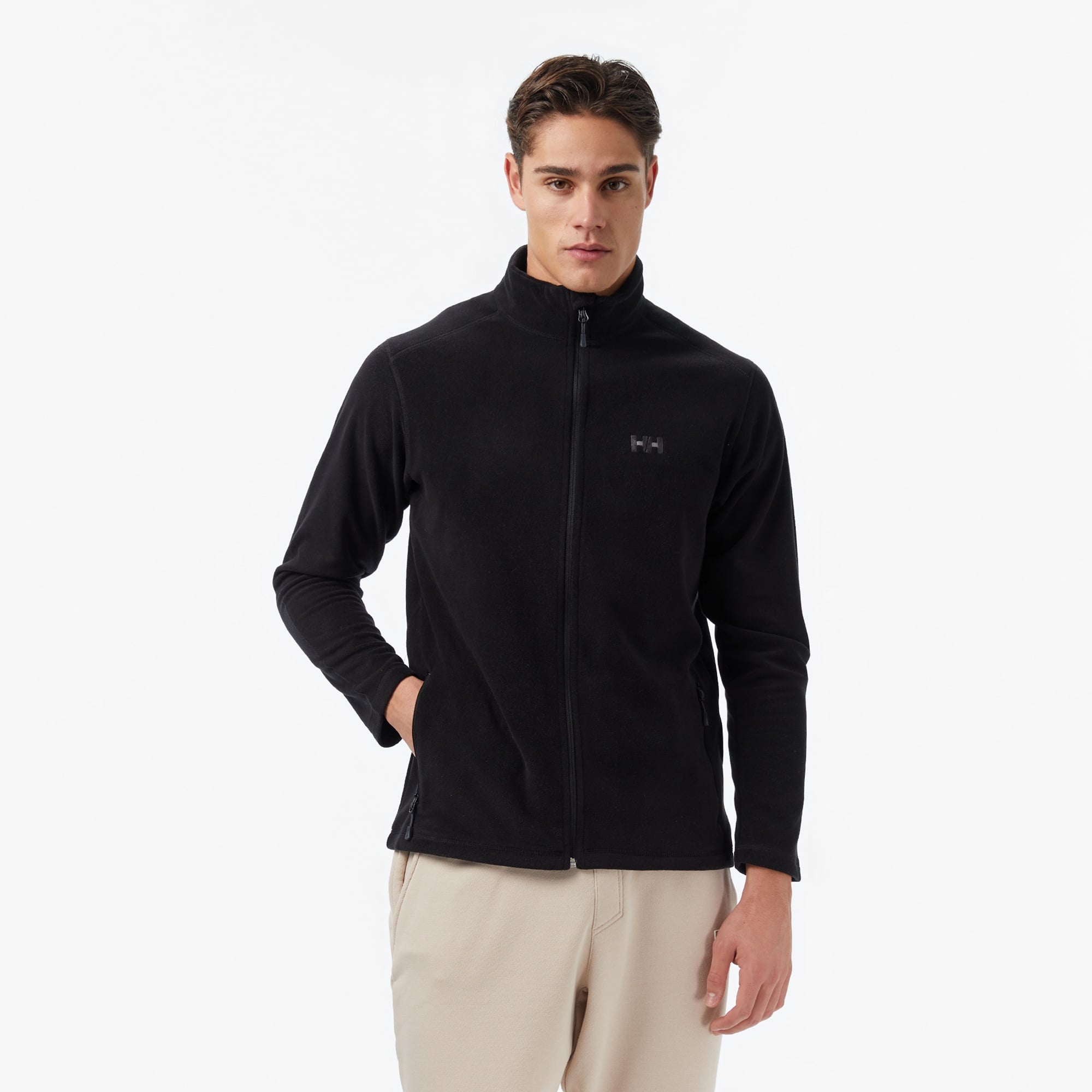 Helly Hansen Fullzip Erkek Siyah Outdoor Polar Mont