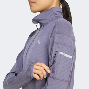  adidas Adi365 Running Climawarm+ Kadın Mor Koşu Sweatshirt