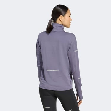  adidas Adi365 Running Climawarm+ Kadın Mor Koşu Sweatshirt