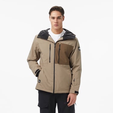  Quiksilver Sycamore Solid 20K Erkek Kahverengi Kayak Montu