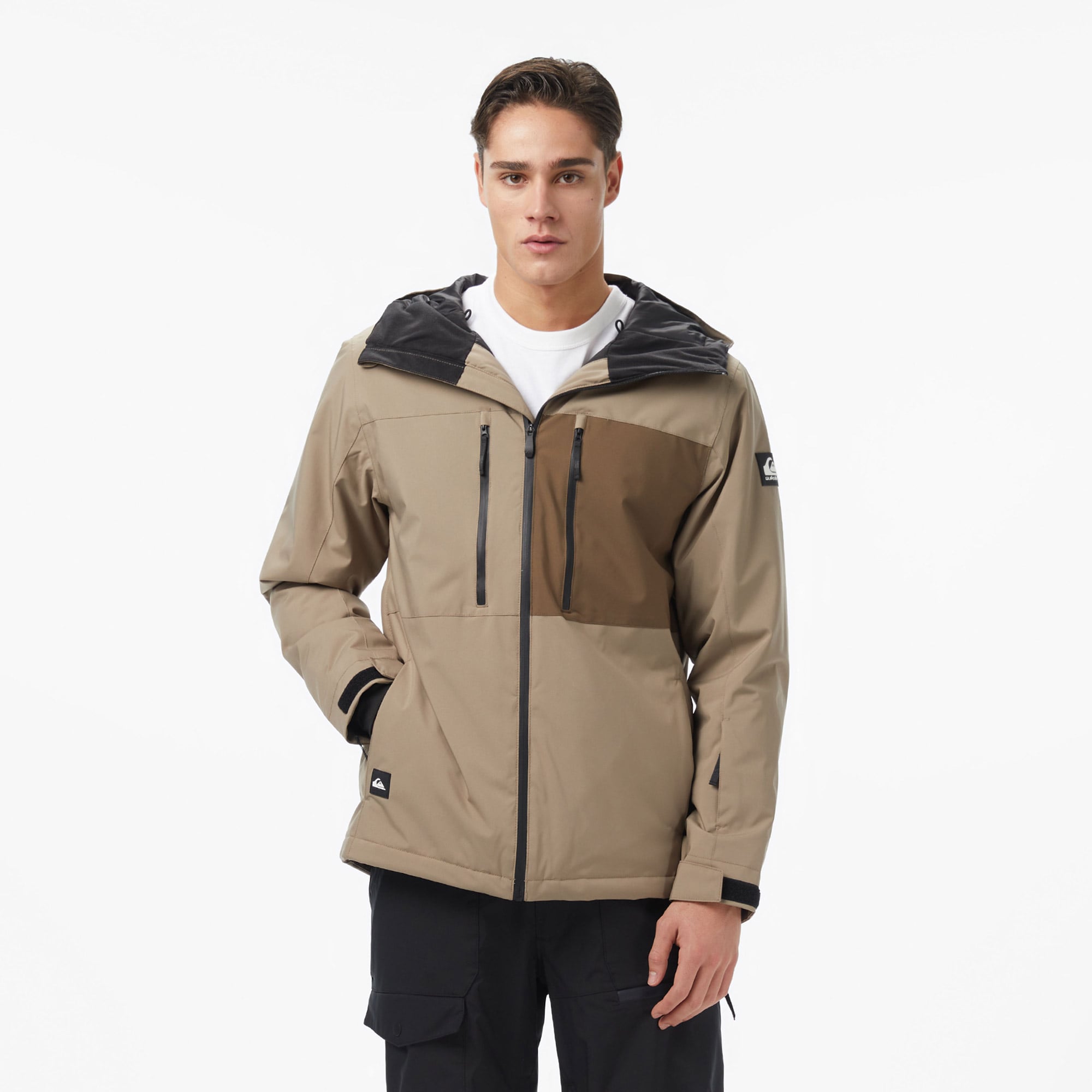  Quiksilver Sycamore Solid 20K Erkek Kahverengi Kayak Montu