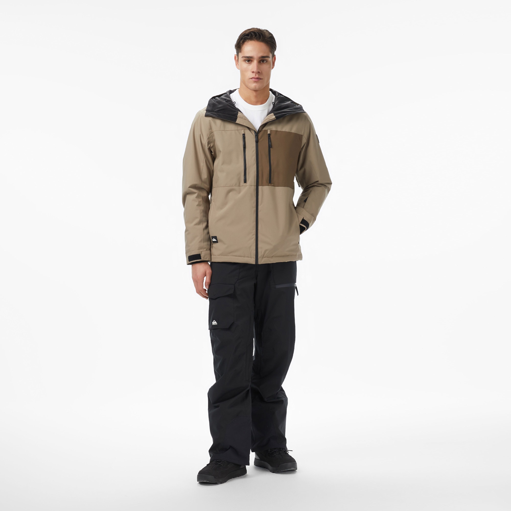 Quiksilver Sycamore Solid 20K Erkek Kahverengi Kayak Montu