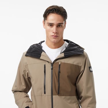  Quiksilver Sycamore Solid 20K Erkek Kahverengi Kayak Montu