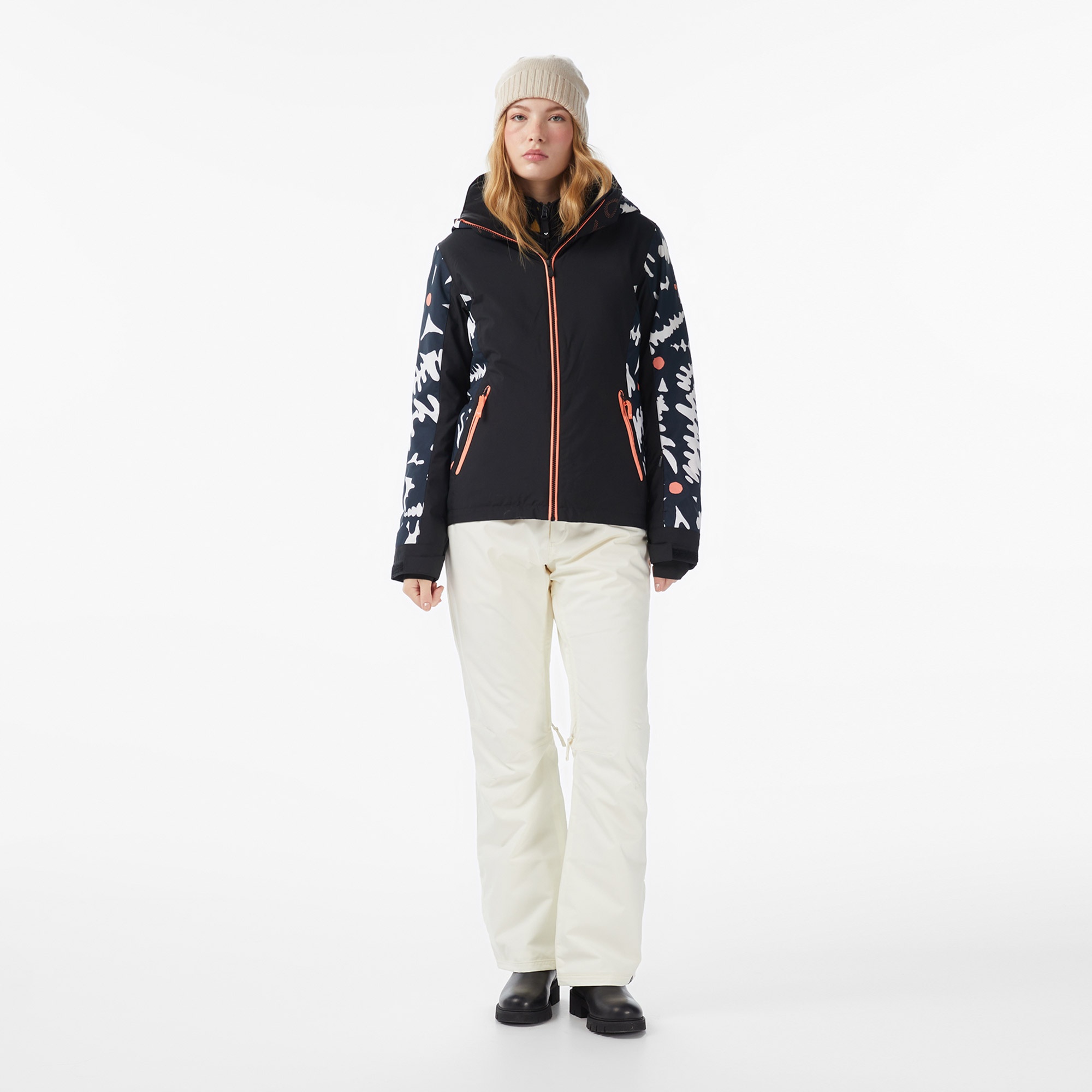 Roxy Free Jet Kadın Gri Kayak Montu