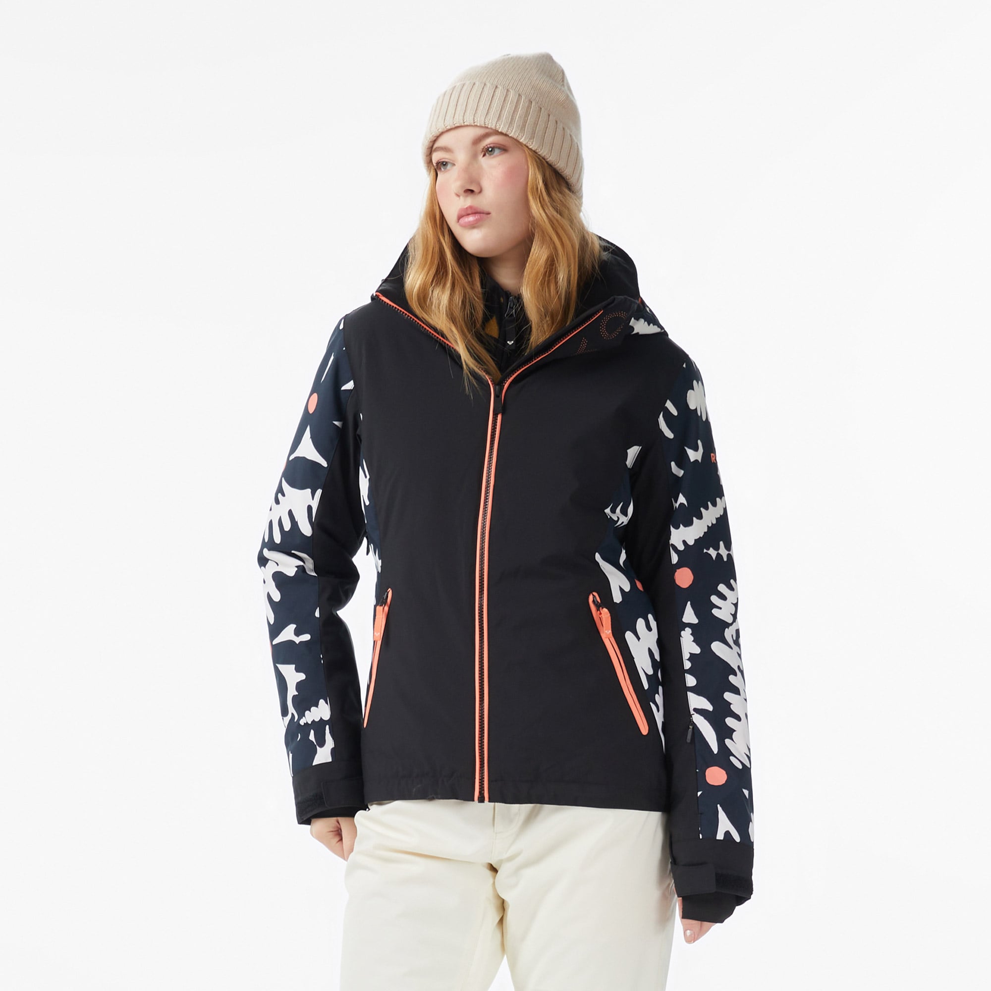  Roxy Free Jet Kadın Gri Kayak Montu