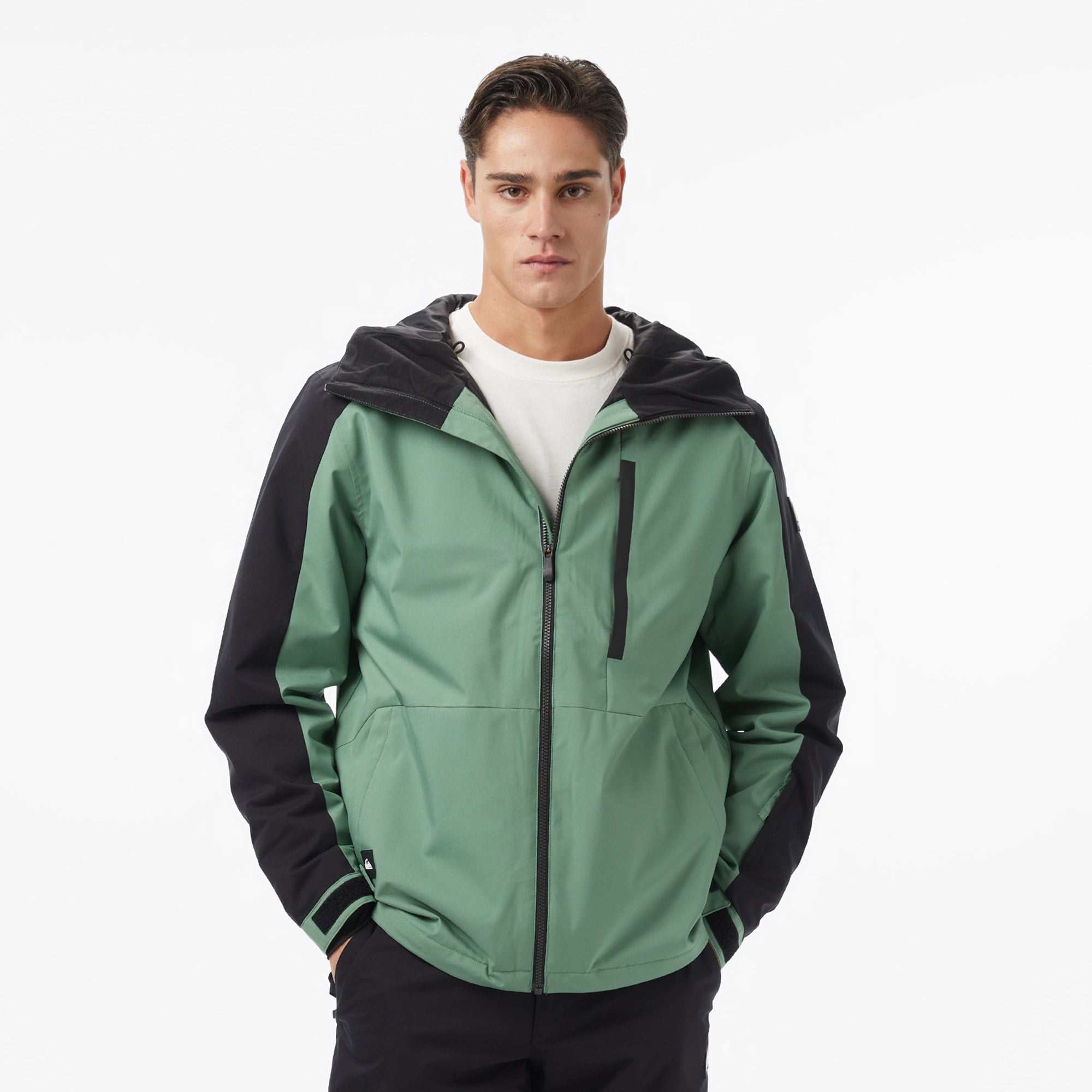  Quiksilver Mission Block Erkek Yeşil Kayak Montu