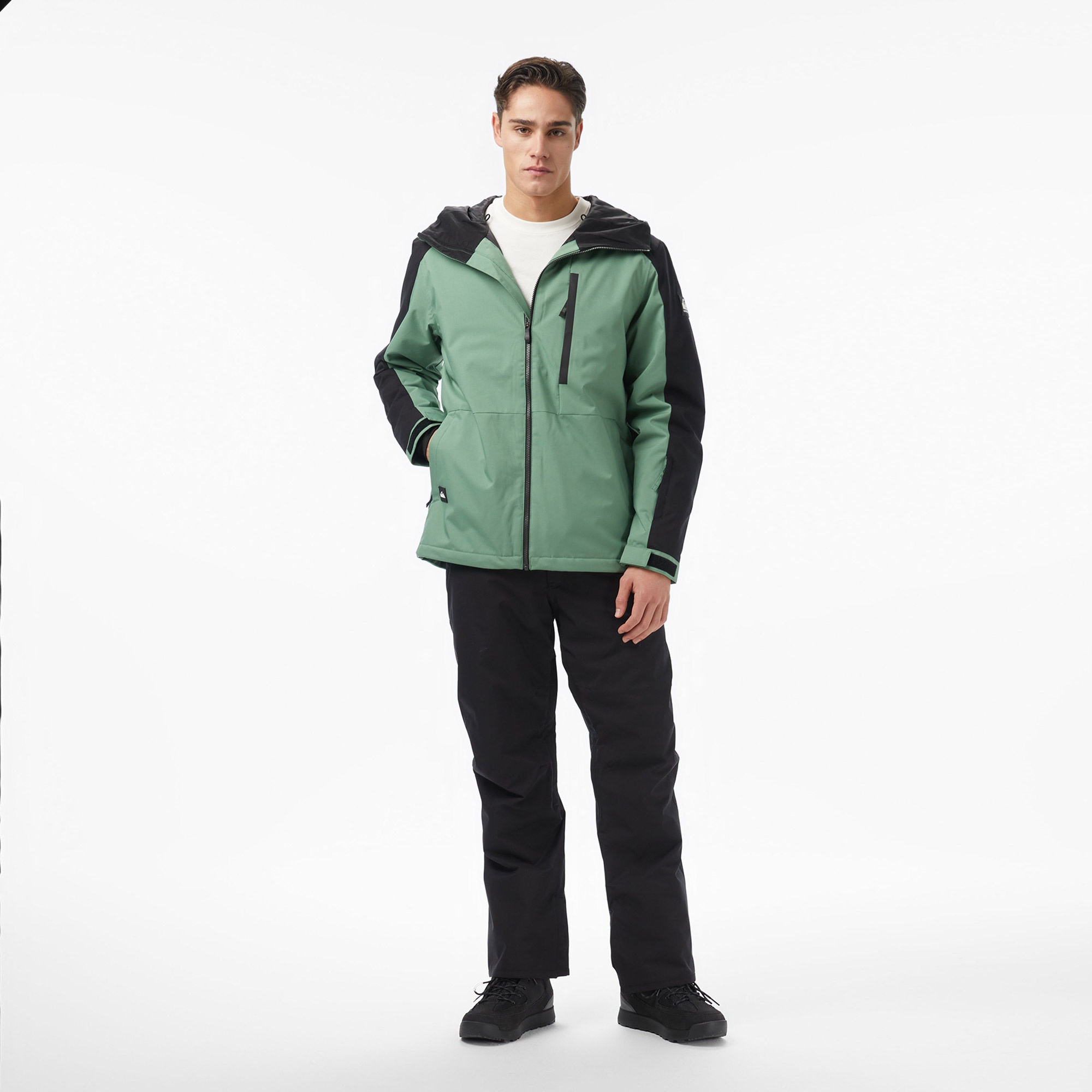 Quiksilver Mission Block Erkek Yeşil Kayak Montu