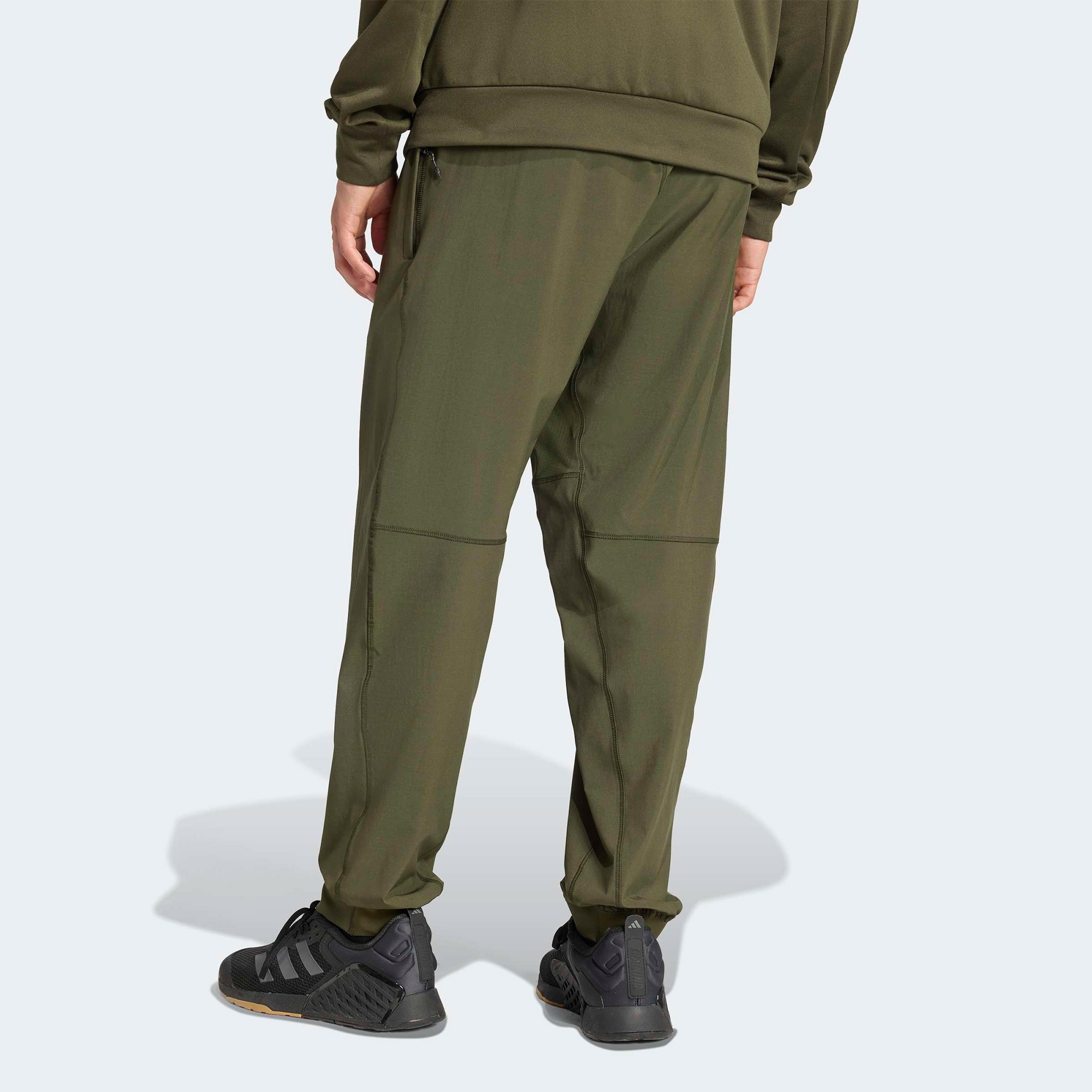 adidas Train Essentials Training Woven Erkek Yeşil Antrenman Eşofman Altı